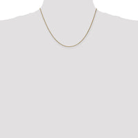 10K Yellow Gold 18" Spiga Chain Necklace - 1.25mm Width