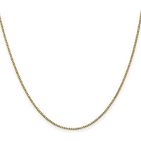 10K Yellow Gold 1mm Box Chain Necklace - 20" Long