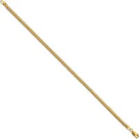 10K Yellow Gold 2.3mm Franco Chain Bracelet - Polished Finish