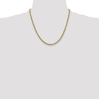 10K Yellow Gold 2.5mm Diamond-Cut Rope Chain Necklace - 20"