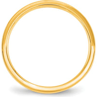 10K Yellow Gold 2.5mm Flat Comfort Fit Wedding Band Ring - Size 4