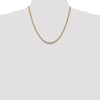 10K Yellow Gold 2.5mm Franco Chain Necklace - 20"