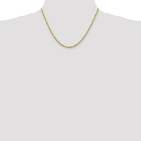 10K Yellow Gold 2.75mm Diamond-Cut Rope Chain Necklace - 18"