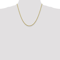 10K Yellow Gold 2.75mm Diamond-Cut Rope Chain Necklace - 20"