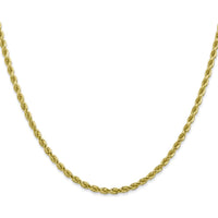 10K Yellow Gold 2.75mm Diamond-cut Rope Chain Necklace - 22"