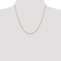 10K Yellow Gold 20" 1.3mm Diamond-Cut Rope Chain with Lobster Clasp