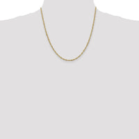 10K Yellow Gold 20" 2mm Singapore Chain with Lobster Clasp