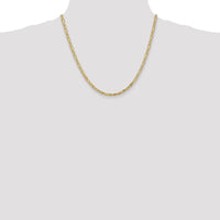 10K Yellow Gold 20" 3.25mm Byzantine Chain Necklace - Handcrafted Luxury