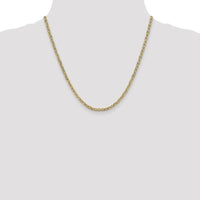 10K Yellow Gold 20" 3.2mm Semi-Solid Anchor Chain with Polished Finish