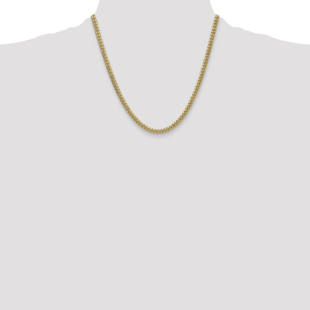 10K Yellow Gold 20" 4.5mm Miami Cuban Chain Necklace