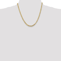 10K Yellow Gold 20" 4mm Byzantine Chain with Lobster Clasp