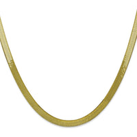 10K Yellow Gold 20" 5mm Polished Herringbone Chain Necklace