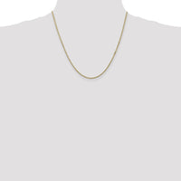10K Yellow Gold 20" Box Chain Necklace - 1.5mm Width