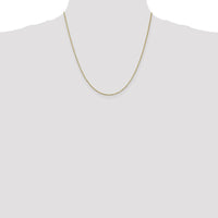 10K Yellow Gold 20" Box Chain Necklace with Polished Finish and Lobster Clasp