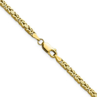 10K Yellow Gold 20" Byzantine Chain Necklace - 2.5mm Width