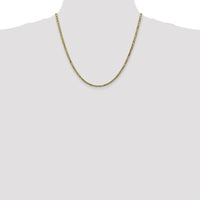 10K Yellow Gold 20" Byzantine Chain Necklace - 2.5mm Width