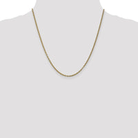 10K Yellow Gold 20" Cable Chain Necklace with Lobster Clasp - 2.4mm Width