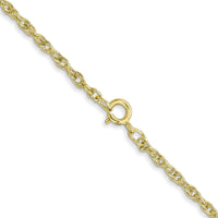 10K Yellow Gold 20" Cable Rope Chain Necklace - 1.55mm Width