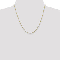 10K Yellow Gold 20" Diamond-Cut Cable Chain Necklace - 1.3mm Width