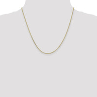 10K Yellow Gold 20" Diamond-Cut Cable Chain Necklace - 1.65mm Width