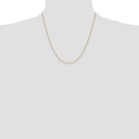 10K Yellow Gold 20" Diamond-Cut Cable Chain Necklace