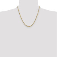 10K Yellow Gold 20" Diamond-Cut Rope Chain - 3.25mm Width