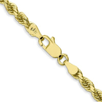 10K Yellow Gold 20" Diamond-cut Rope Chain - 3.5mm Width