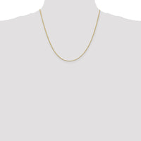 10K Yellow Gold 20" Diamond-cut Rope Chain Necklace - 1.5mm Width