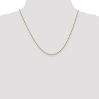10K Yellow Gold 20" Forzantine Cable Chain - 1.8mm Width