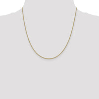 10K Yellow Gold 20" Forzantine Cable Chain Necklace