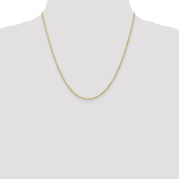 10K Yellow Gold 20" Heavy-Baby Rope Chain Necklace - Polished Finish with Lobster Clasp