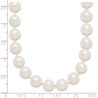10K Yellow Gold 20" Necklace with 8-9mm White Freshwater Cultured Pearls