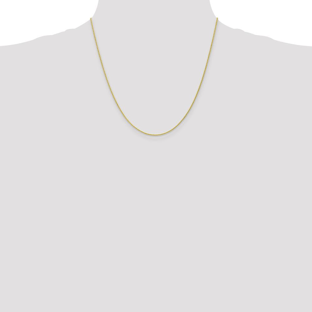 10K Yellow Gold 20" Parisian Wheat Chain Necklace - 1.2mm Width