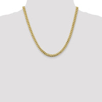 10K Yellow Gold 20" Solid Miami Cuban Chain Necklace - 5.5mm Width
