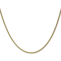 10K Yellow Gold 20" Spiga Chain Necklace - 1.7mm Width