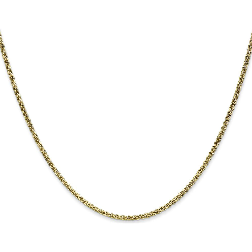 10K Yellow Gold 20" Spiga Chain Necklace - 1.7mm Width