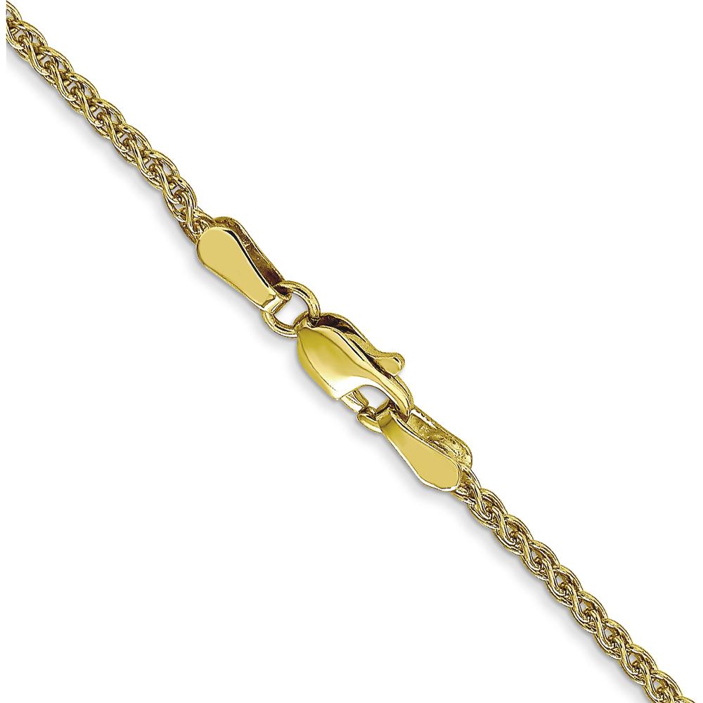 10K Yellow Gold 20" Spiga Chain Necklace - 1.7mm Width