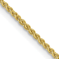 10K Yellow Gold 20" Spiga Chain Necklace - Polished Finish