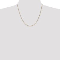 10K Yellow Gold 20" Spiga Chain Necklace - Polished Finish