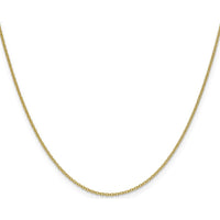 10K Yellow Gold 22" 1.5mm Cable Link Necklace