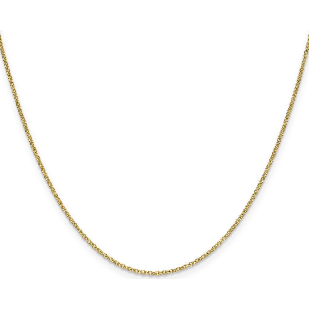 10K Yellow Gold 22" 1.5mm Cable Link Necklace