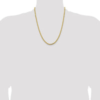 10K Yellow Gold 22" 3.25mm Byzantine Chain with Polished Finish