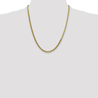 10K Yellow Gold 22" 3mm Herringbone Chain with Lobster Clasp - Solid Gold Necklace