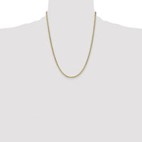10K Yellow Gold 22" Anchor Chain Necklace - 3.2mm Width