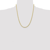 10K Yellow Gold 22" Anchor Chain Necklace - 4mm Width, Polished Finish
