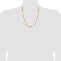 10K Yellow Gold 22" Anchor Chain Necklace - Polished Finish