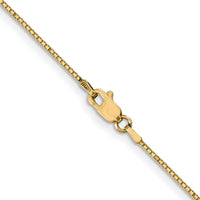 10K Yellow Gold 22" Box Chain Necklace - Polished Finish
