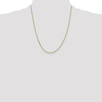 10K Yellow Gold 22" Diamond-Cut Cable Chain Necklace - Elegant and Versatile Design