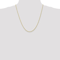 10K Yellow Gold 22" Diamond-Cut Rope Chain - 1.3mm Width