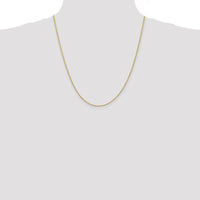 10K Yellow Gold 22" Diamond-Cut Rope Necklace - 1.5mm Width